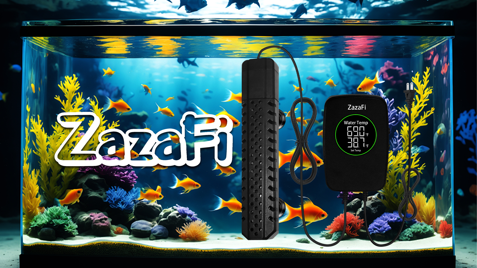ZazaFi Aquarium Heater 300W, Fish Tank Heater with High